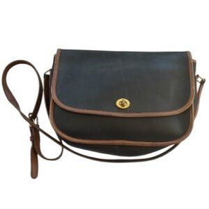 Vintage COACH 9935 Spectator City Bag - Black & British Tan - Made in USA